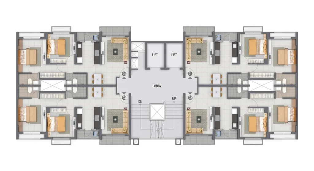 Aster Neo Typical Floor Plan