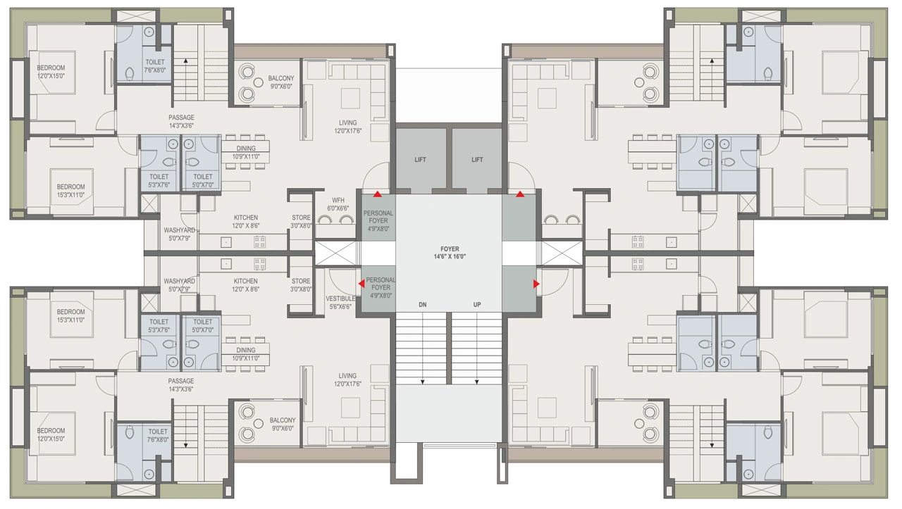Shivalik Green View by Adani Realty - Lower-penthouse